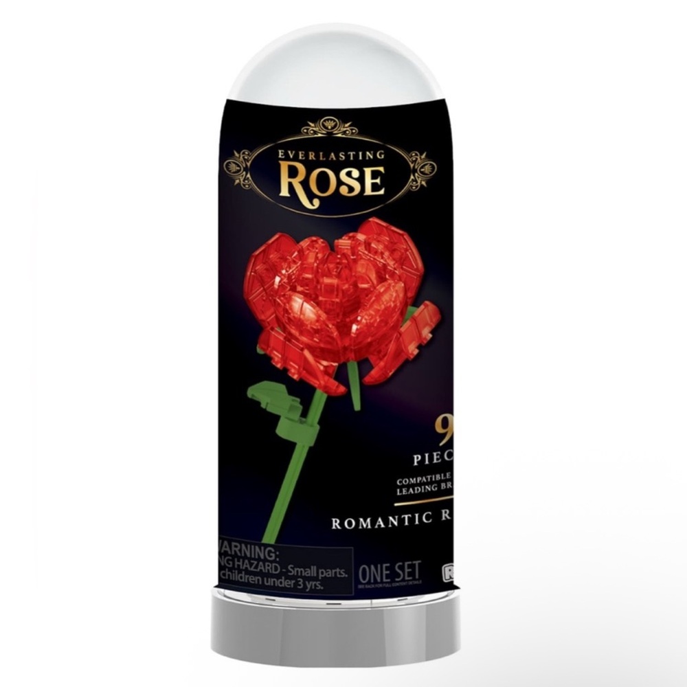 NWT Everlasting Rose In A Dome Set